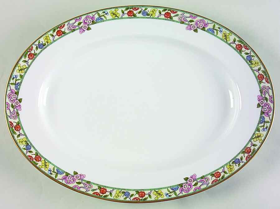 Springtime Multicolor 14" Oval Serving Platter by Rosenthal - Continental-1
