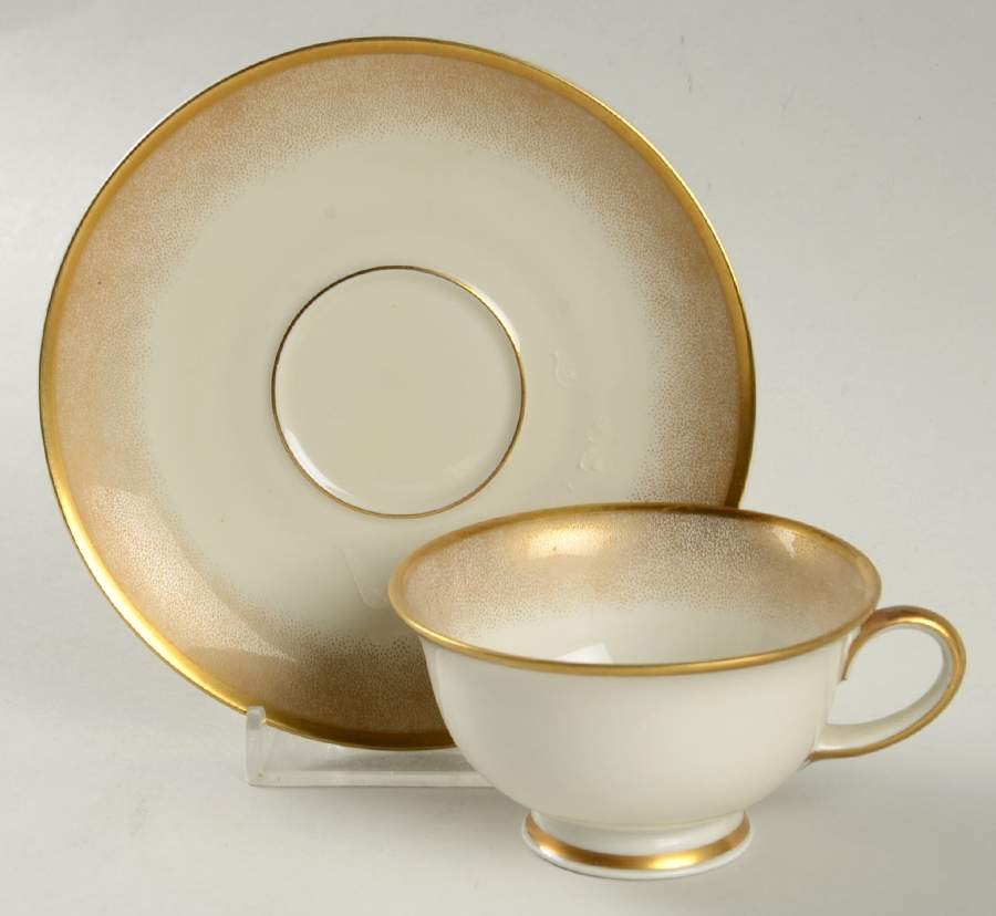 Stardust (Rim) Footed Demitasse Cup & Saucer Set by Rosenthal - Continental-1