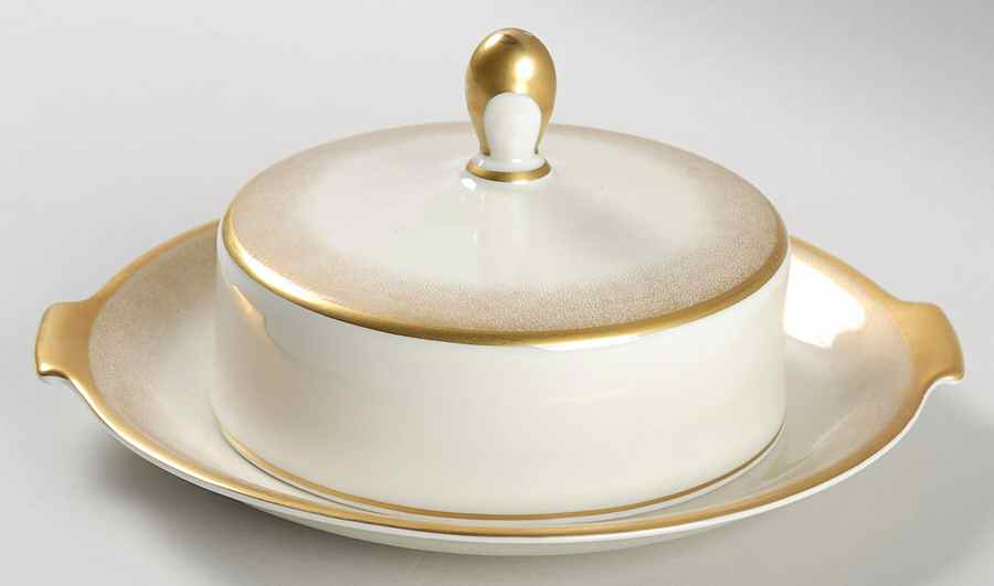 Stardust (Rim) Round Covered Butter by Rosenthal - Continental-1