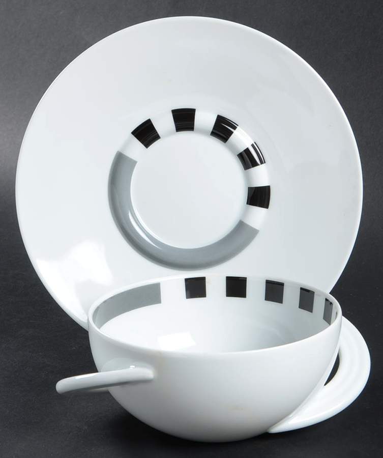 Strada Flat Cream Soup Bowl & Saucer Set by Rosenthal - Continental-1