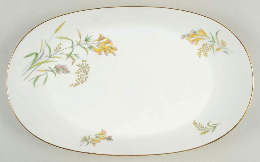 Summer Blossoms Ivory 12" Oval Serving Platter by Rosenthal - Continental-1