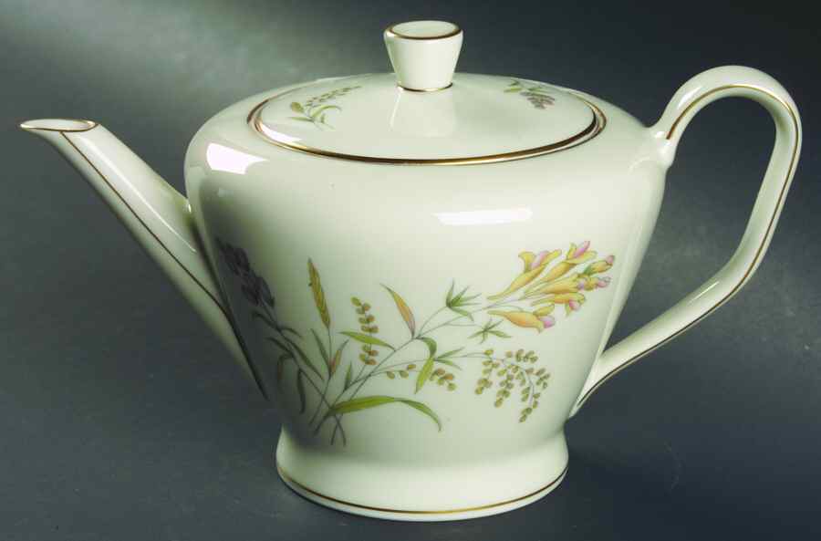 Summer Blossoms Ivory Teapot & Lid by Rosenthal - Continental-1