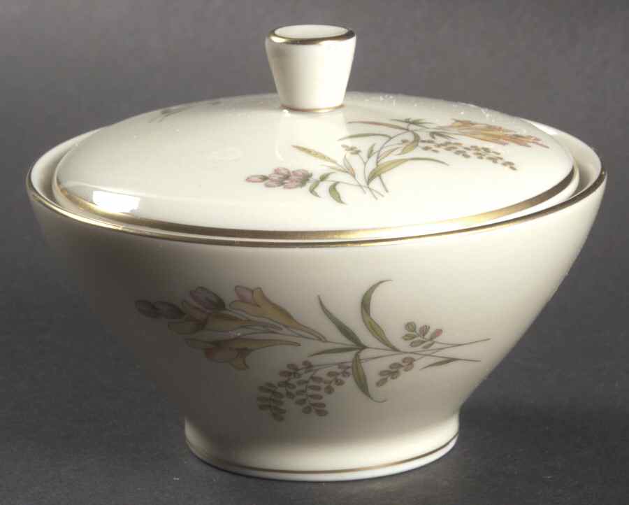Summer Blossoms Ivory Sugar Bowl & Lid by Rosenthal - Continental-1