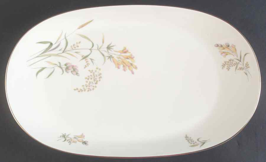 Summer Blossoms Ivory 15" Oval Serving Platter by Rosenthal - Continental-1