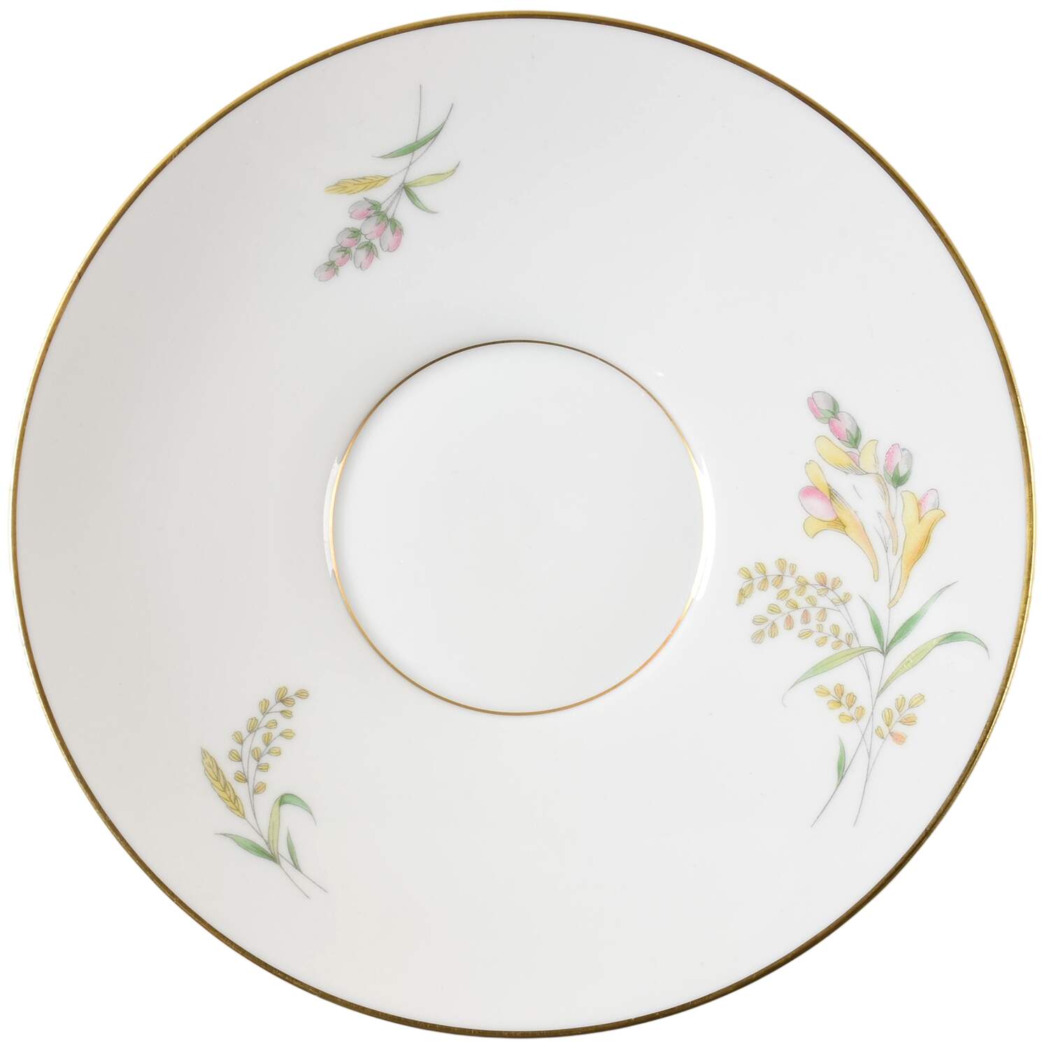 Summer Blossoms White Saucer for Cream Soup Bowl by Rosenthal - Continental-1
