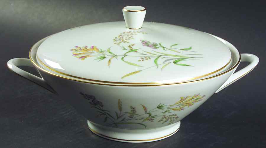Summer Blossoms White Round Covered Vegetable by Rosenthal - Continental-1