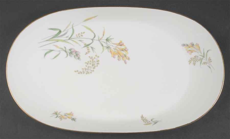 Summer Blossoms White 15" Oval Serving Platter by Rosenthal - Continental-1