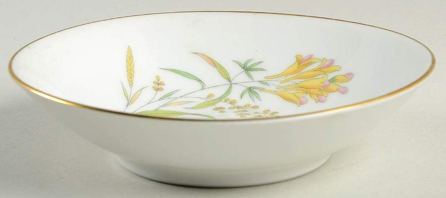 Summer Blossoms White Fruit/Dessert (Sauce) Bowl by Rosenthal - Continental-1