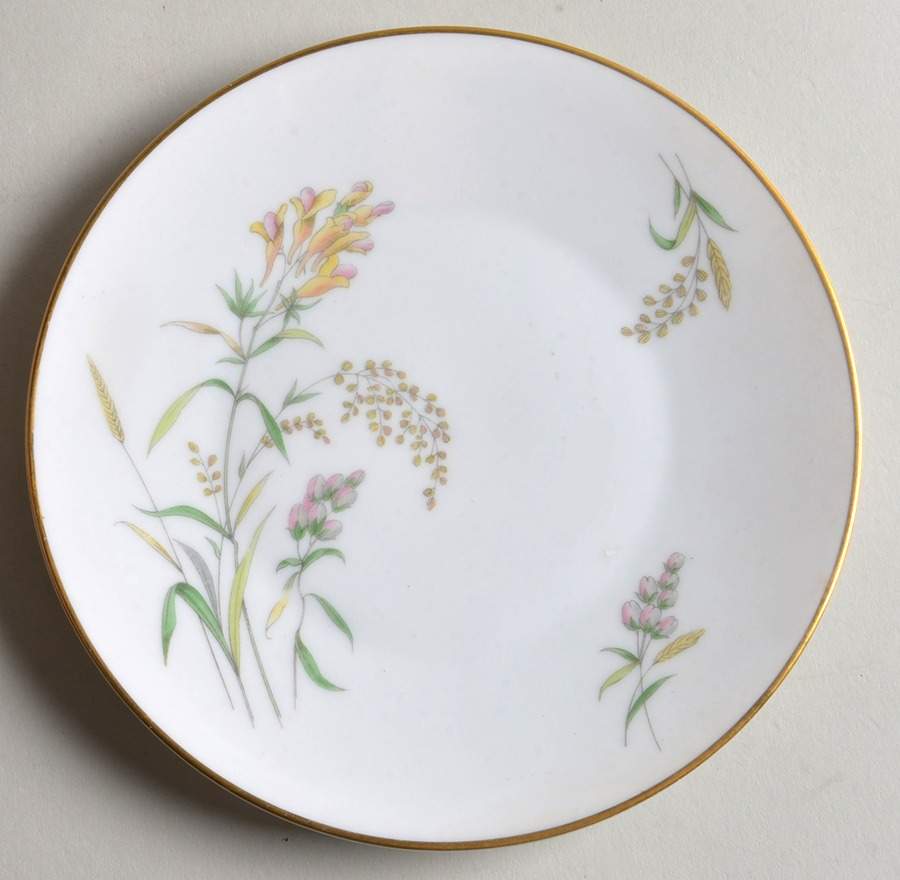 Summer Blossoms White Bread & Butter Plate by Rosenthal - Continental-1