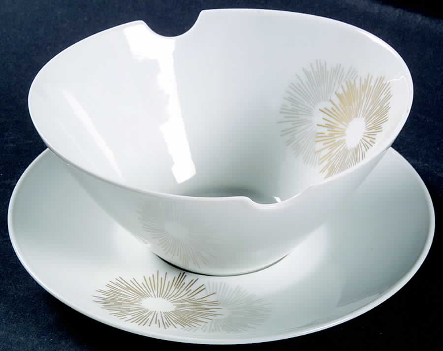 Sunburst Gravy Boat & Underplate by Rosenthal - Continental-1