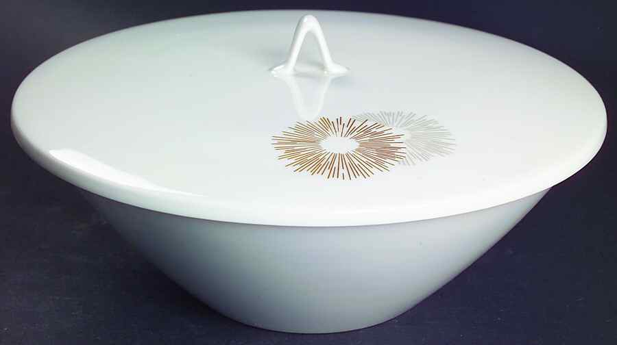 Sunburst Round Covered Vegetable-Uses RV9 as Base+CVLRV9 by Rosenthal - Continental-1