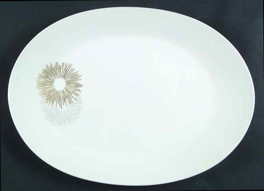 Sunburst 13" Oval Serving Platter by Rosenthal - Continental-1