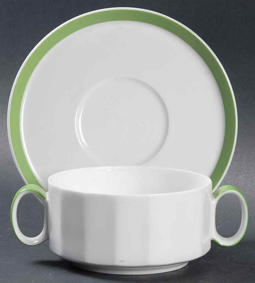 Sunion Flat Bouillon Cup & Saucer by Rosenthal - Continental-1