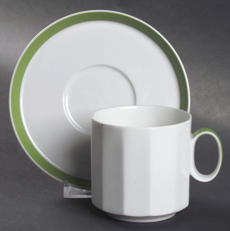 Sunion Flat Cup & Saucer Set by Rosenthal - Continental-1