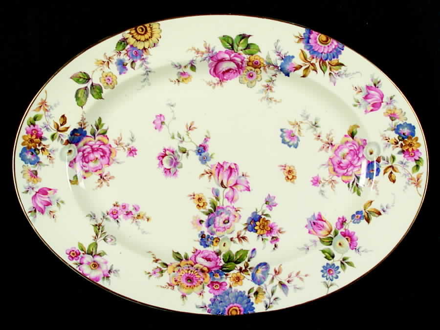 The Sunray 13" Oval Serving Platter by Rosenthal - Continental-1
