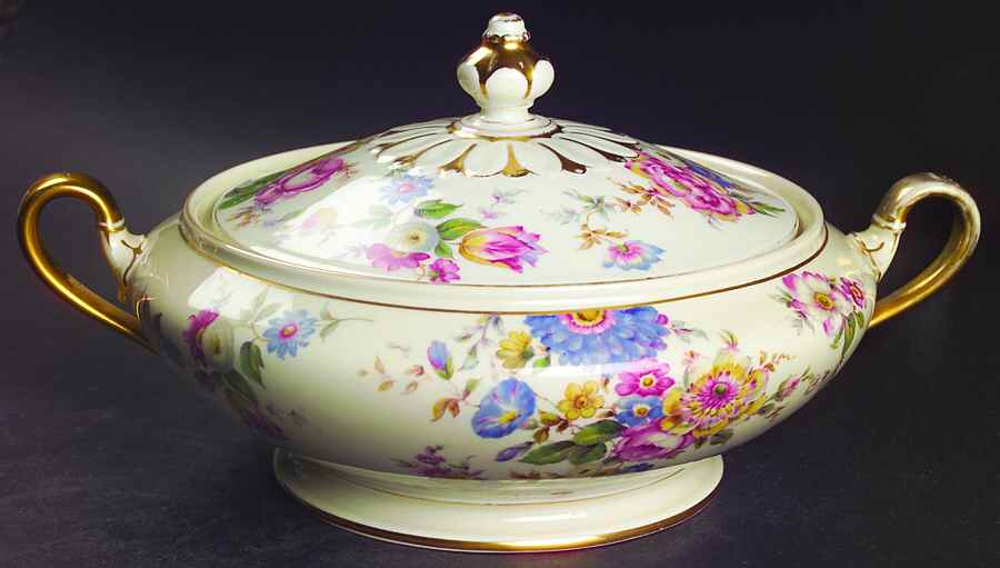 The Sunray Round Covered Vegetable by Rosenthal - Continental-1