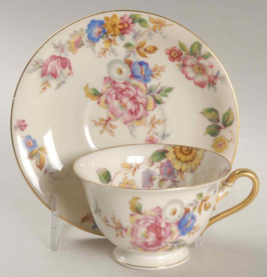 The Sunray Footed Cup & Saucer Set by Rosenthal - Continental-1
