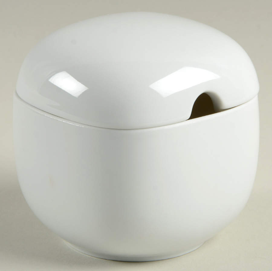Suomi White Sugar Bowl & Lid by Rosenthal - Continental-1