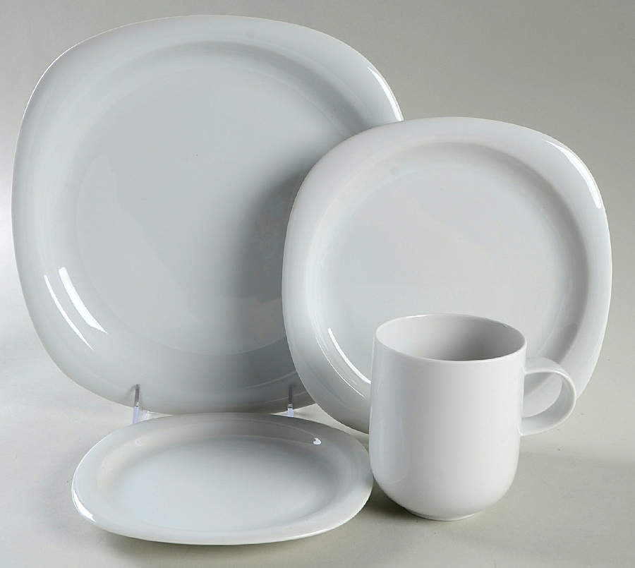 Suomi White 4 Piece Place Setting by Rosenthal - Continental-1