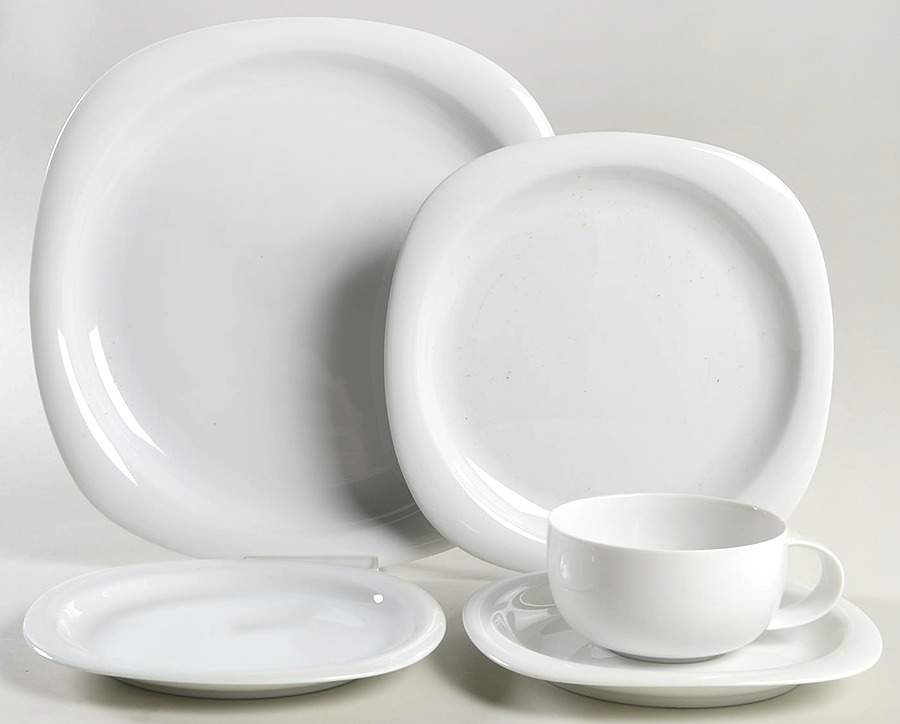 Suomi White 5 Piece Place Setting by Rosenthal - Continental-1
