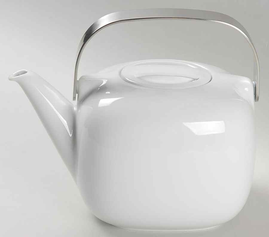 Suomi White Teapot & Lid by Rosenthal - Continental-1