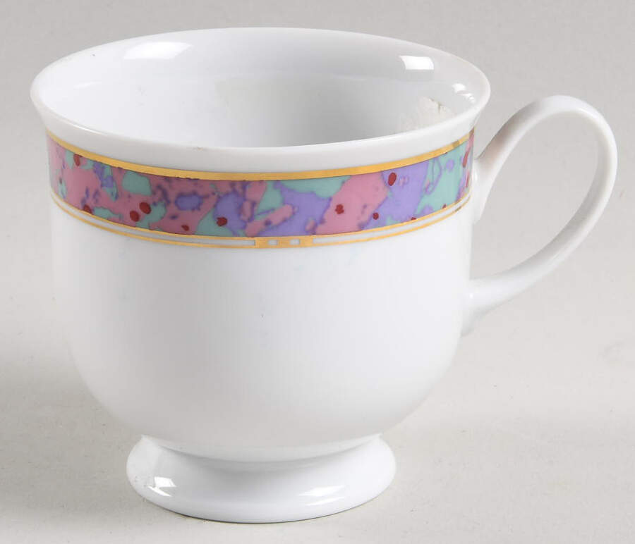 Symphony (Donatello, Pink & Green) Footed Cup by Rosenthal - Continental-1