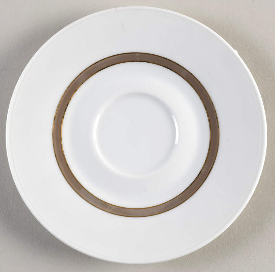 Taupe Band Saucer for Footed Cup by Rosenthal - Continental-1