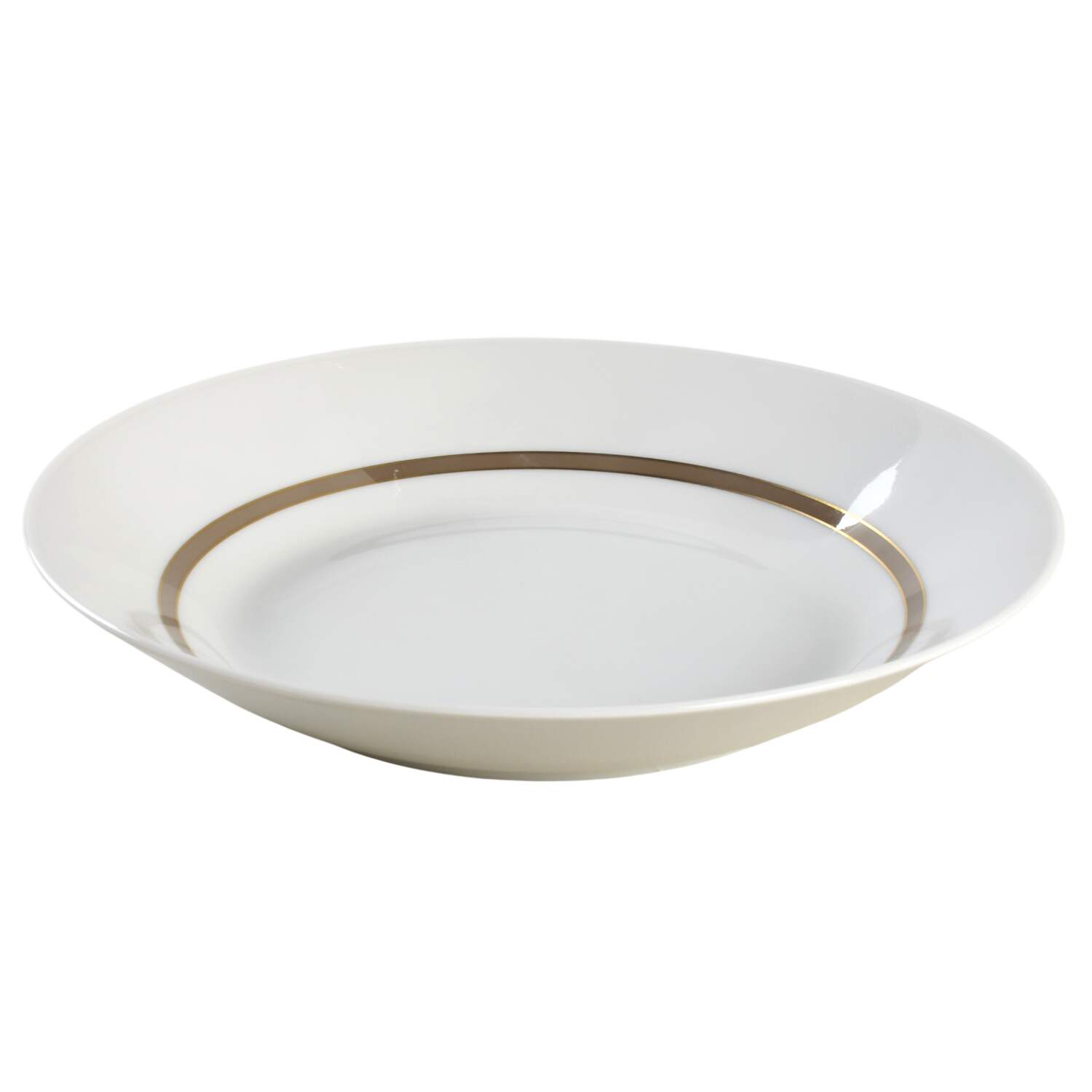 Taupe Band Large Coupe Soup Bowl by Rosenthal - Continental-1