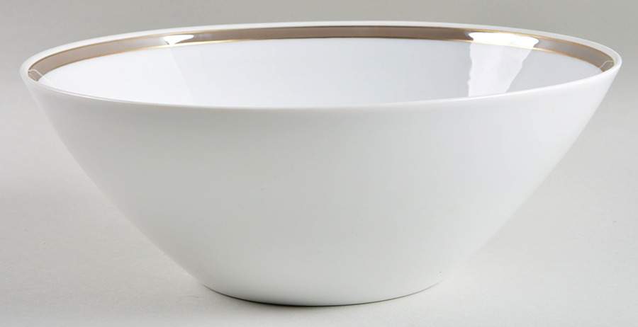 Taupe Band 10" Large Salad Serving Bowl by Rosenthal - Continental-1