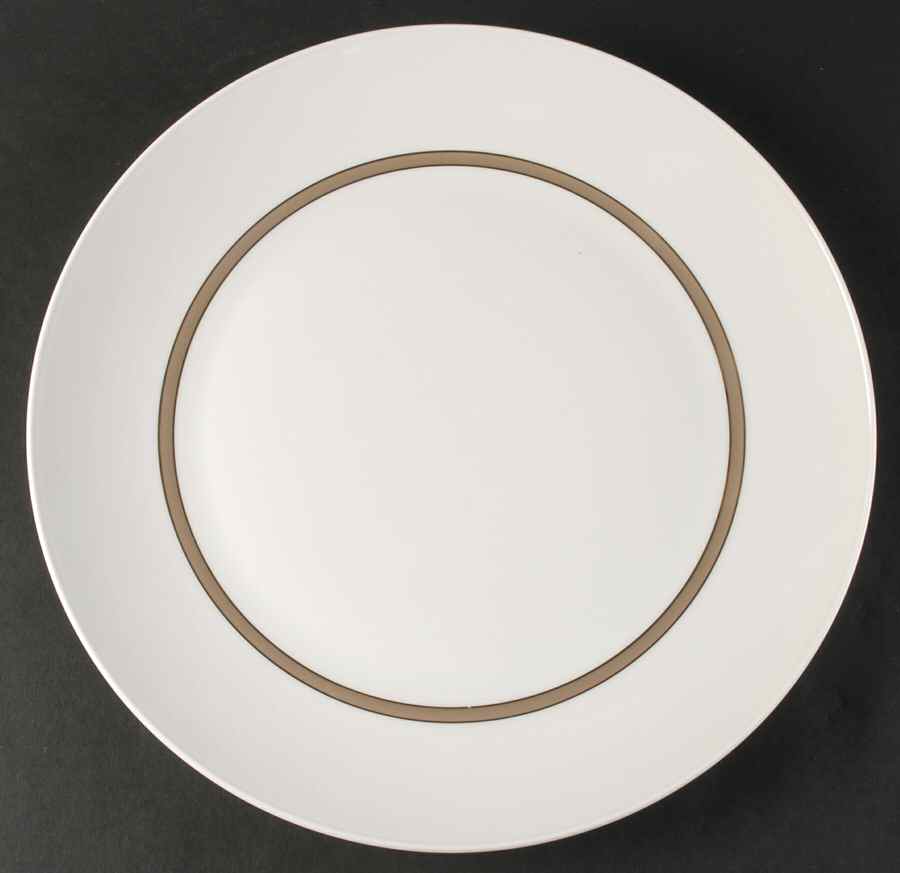 Taupe Band 13" Chop Plate (Round Platter) by Rosenthal - Continental-1