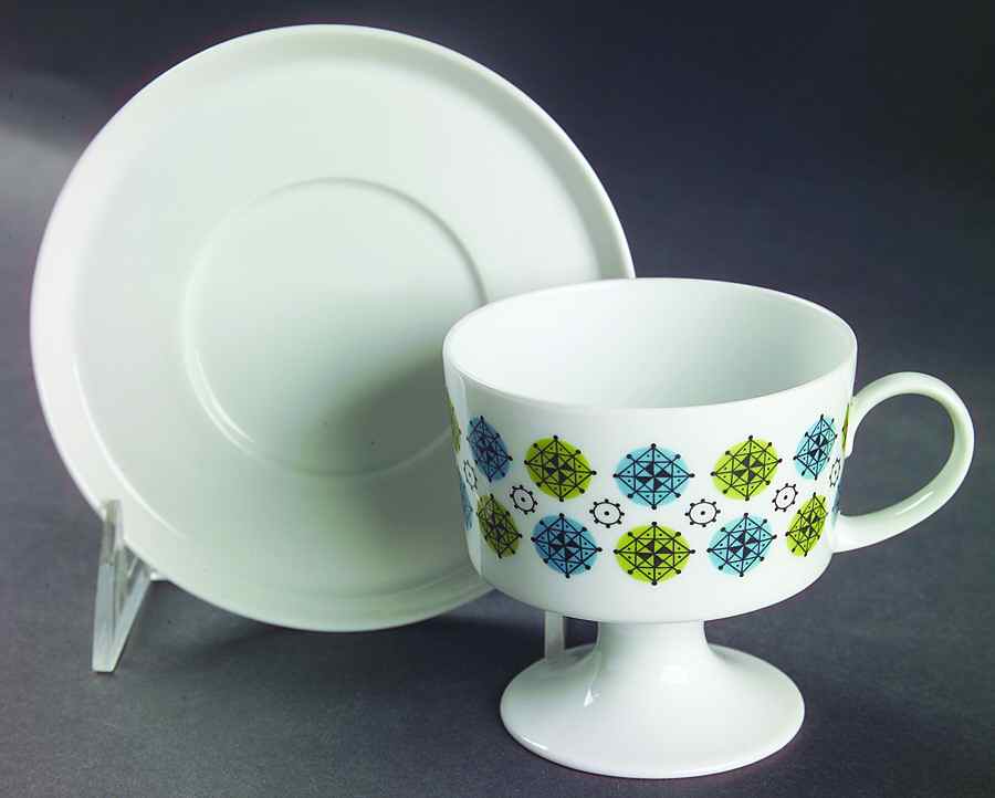 Taiga Footed Cup & Saucer Set by Rosenthal - Continental-1