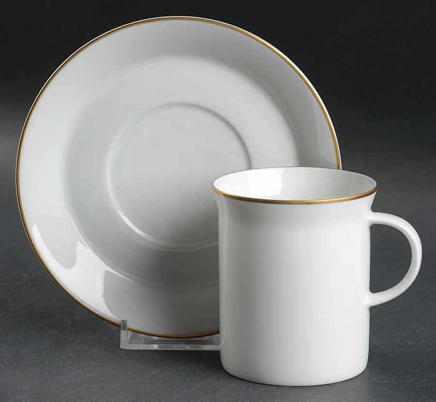 Tempelhof Flat Cup & Saucer Set by Rosenthal - Continental-1