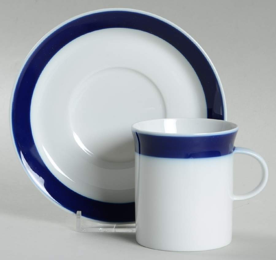 Terzo Flat Demitasse Cup & Saucer Set by Rosenthal - Continental-1