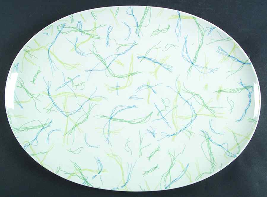 Threads 16" Oval Serving Platter by Rosenthal - Continental-1