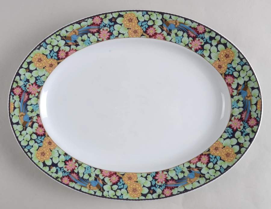 Tropical Dusk 15" Oval Serving Platter by Rosenthal - Continental-1