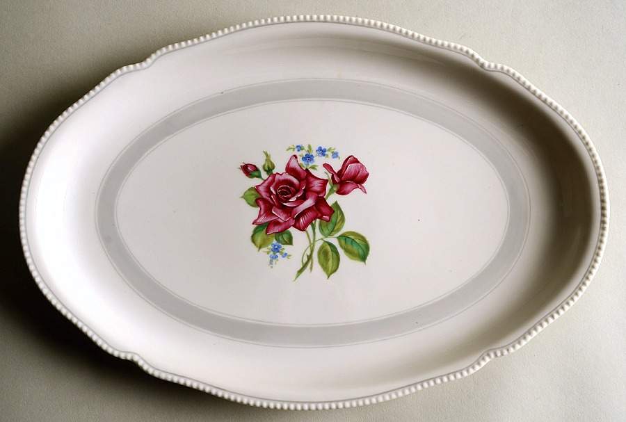 Tudor Rose 12" Oval Serving Platter by Rosenthal - Continental-1