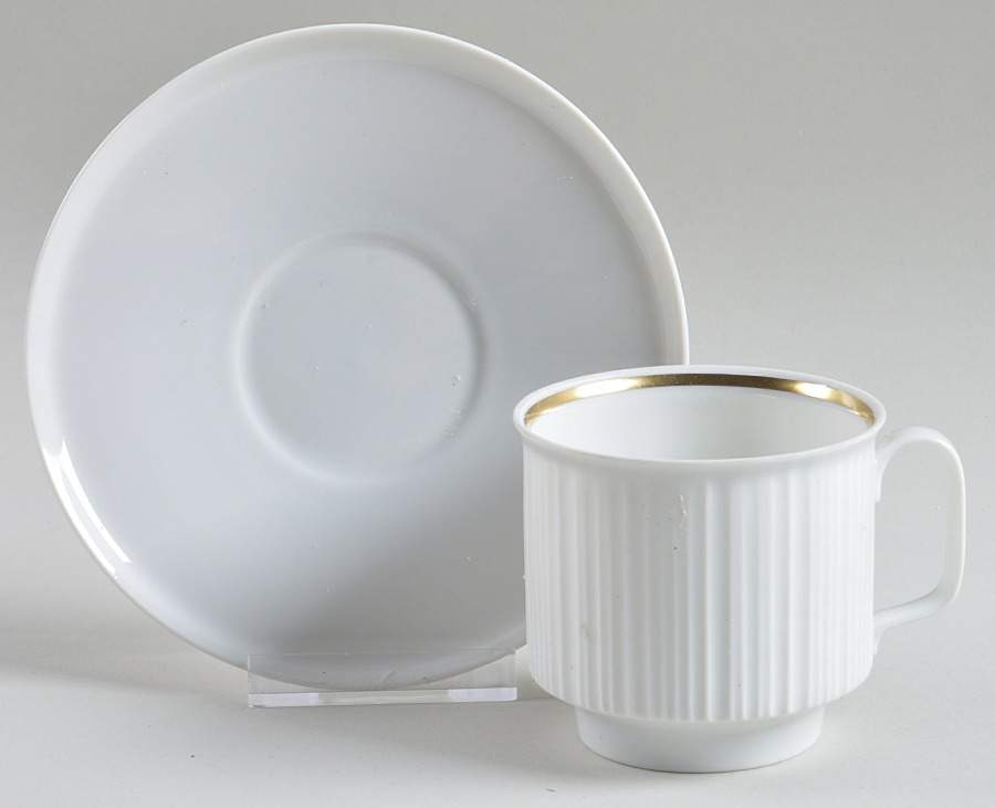 Variation Gold Footed Cup & Saucer Set by Rosenthal - Continental-1