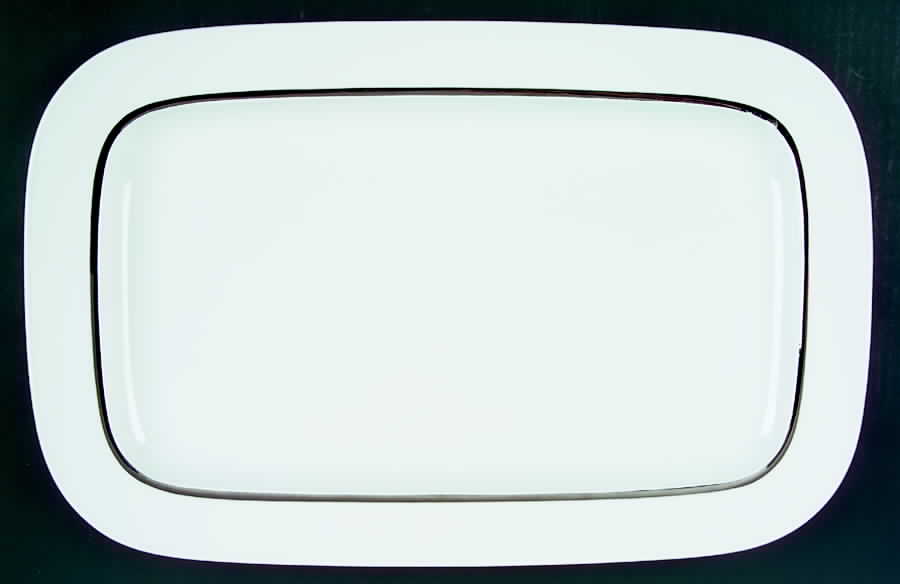 Variation Platinum 17" Oval Serving Platter by Rosenthal - Continental-1
