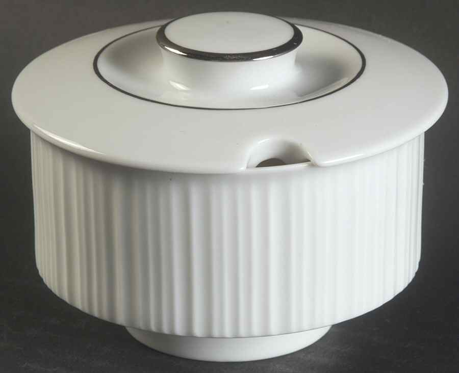 Variation Platinum Sugar Bowl & Lid by Rosenthal - Continental-1