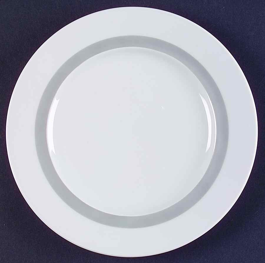 Variations White Rim with Gray (Gray Band) Salad Plate by Rosenthal - Continental-1
