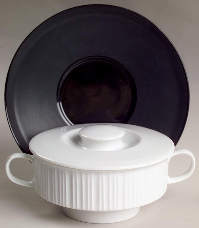 Variations Cream Soup Bowl & Saucer Set with Lid by Rosenthal - Continental-1