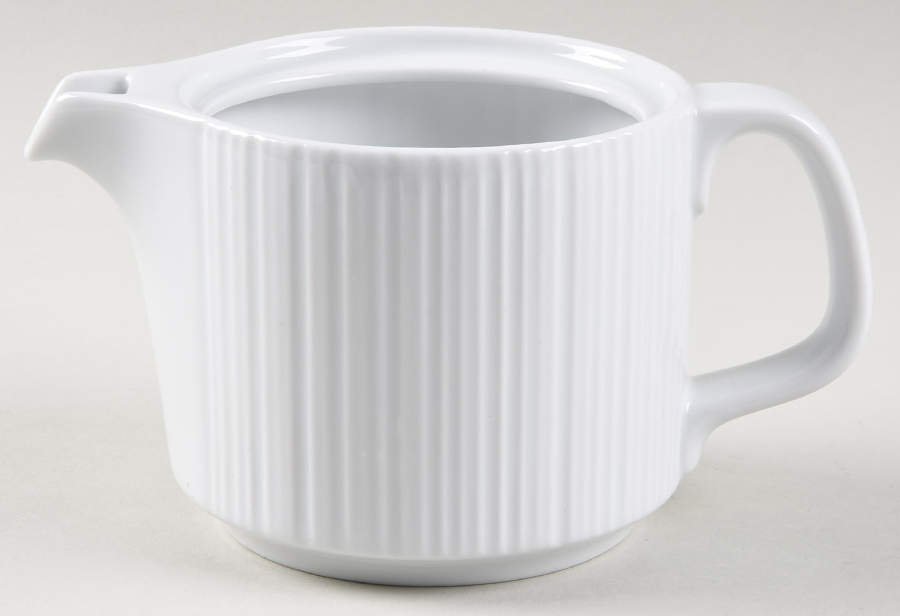 Variation White (Restaurant) Individual Teapot No Lid by Rosenthal - Continental-1