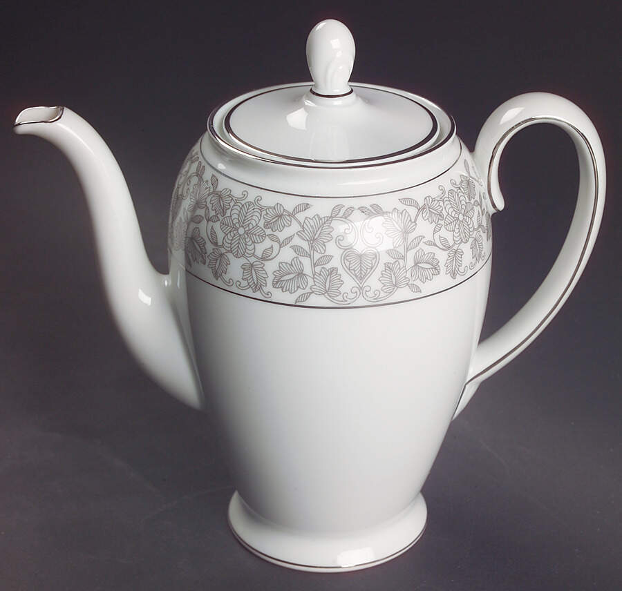 Venetian (Platinum Trim) Coffee Pot & Lid by Rosenthal - Continental-1