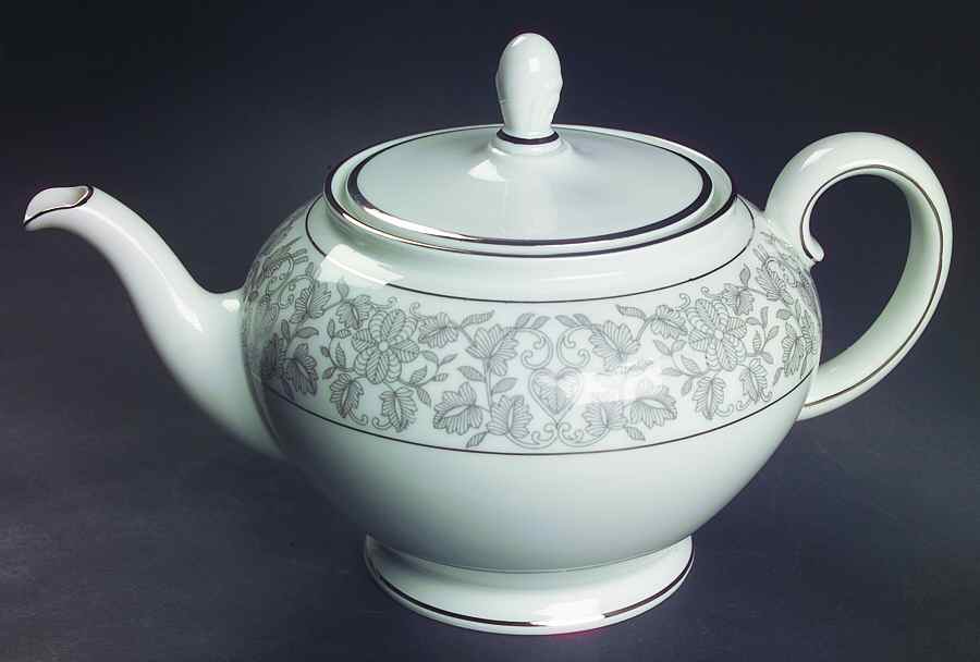 Venetian (Platinum Trim) Teapot & Lid by Rosenthal - Continental-1