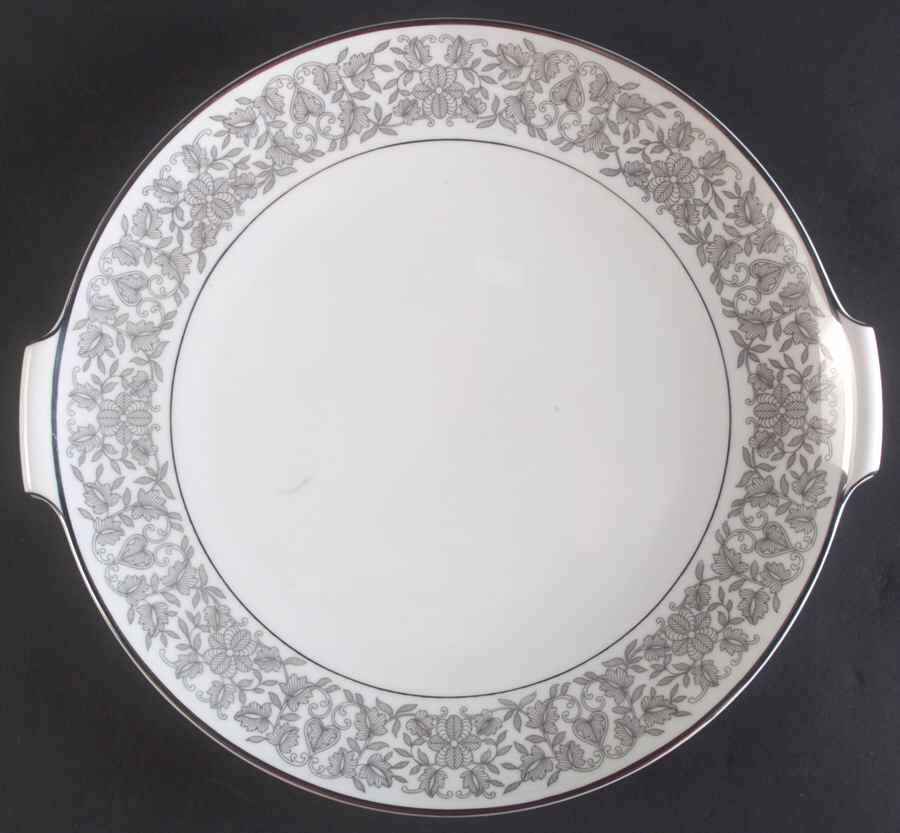 Venetian (Platinum Trim) Handled Cake Plate by Rosenthal - Continental-1