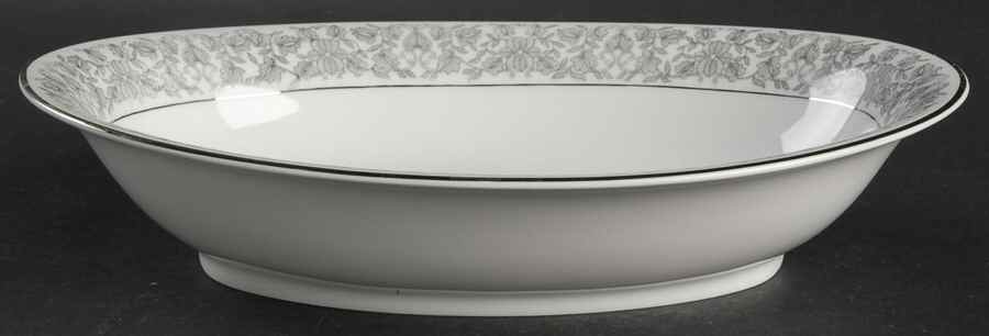 Venetian (Platinum Trim) 10" Oval Vegetable Bowl by Rosenthal - Continental-1