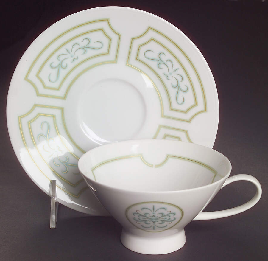 Versailles (No Trim) Footed Cup & Saucer Set by Rosenthal - Continental-1