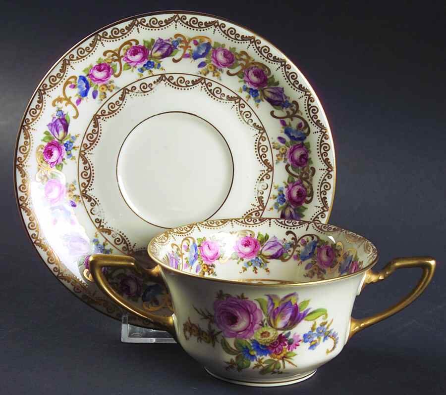 Vienna Flat Bouillon Cup & Saucer by Rosenthal - Continental-1