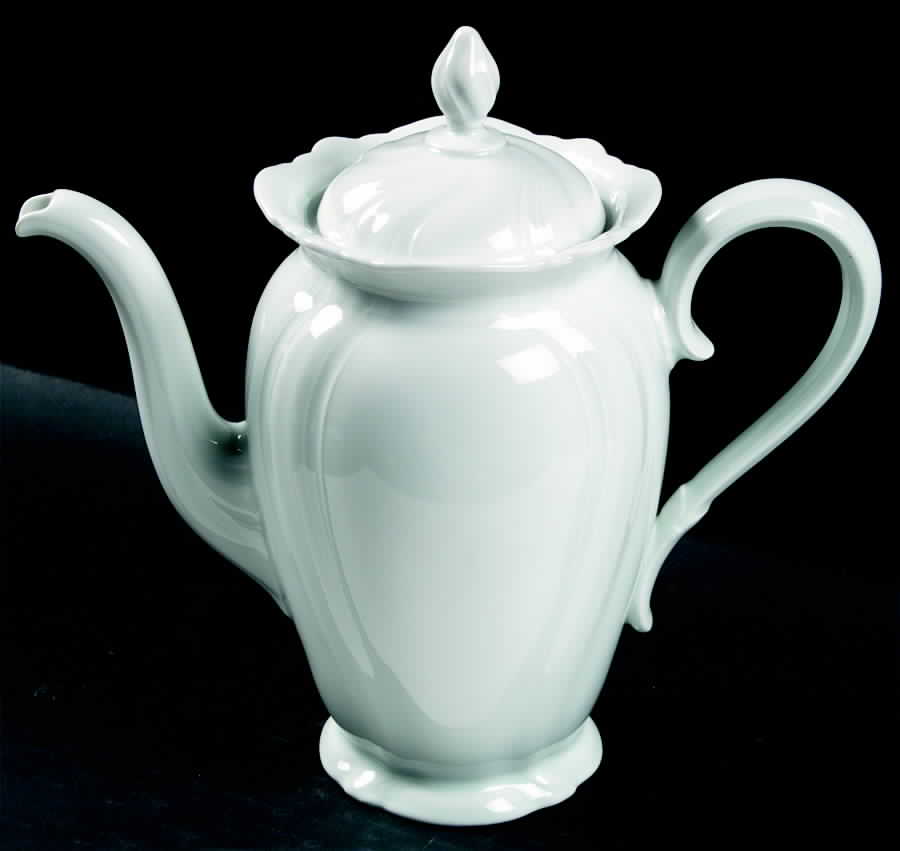 Viktoria White Coffee Pot & Lid by Rosenthal - Continental-1