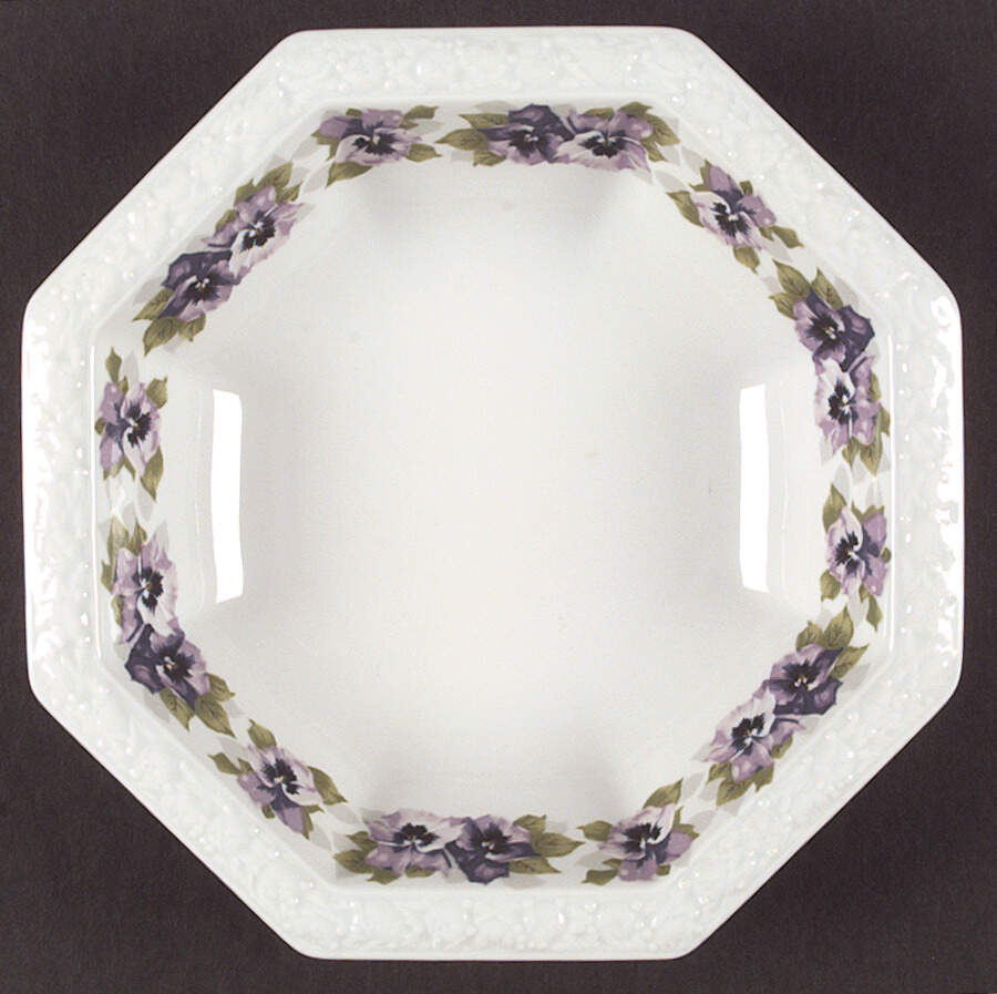 Violets 9" Octagonal Vegetable Bowl by Rosenthal - Continental-1